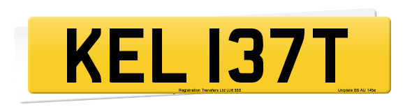Registration number KEL 137T